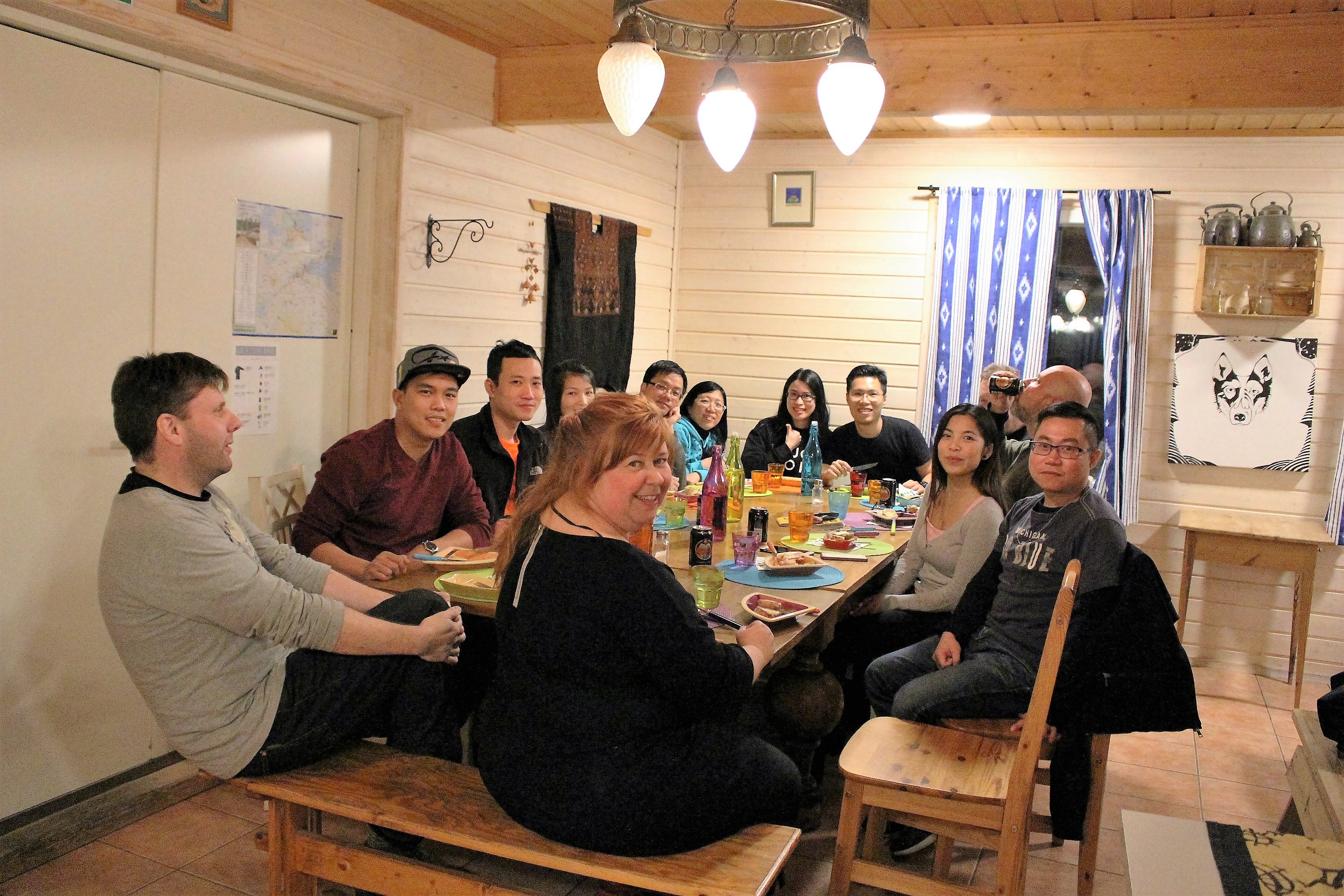Dinner in Villa Lanca café
